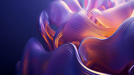Fototapeta premium Modern Abstract Wavy Background