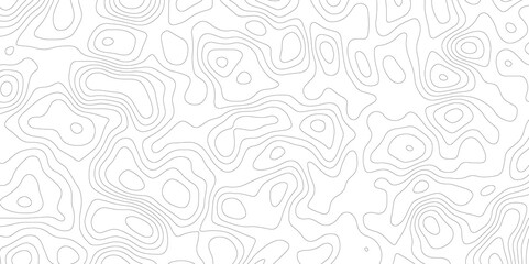 Topographic map and landscape terrain texture grid. Abstract lines background. Contour maps. Vector illustration. black and white topographic contours lines of mountains.	
