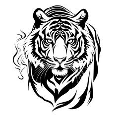 tiger head vector
