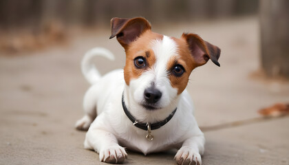 Brave Jack Russell Terrier in nature,Dog Photography