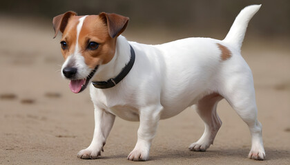 Brave Jack Russell Terrier in nature,Dog Photography