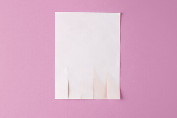 White mockup of white wall ad with space for phone numbers on pink background