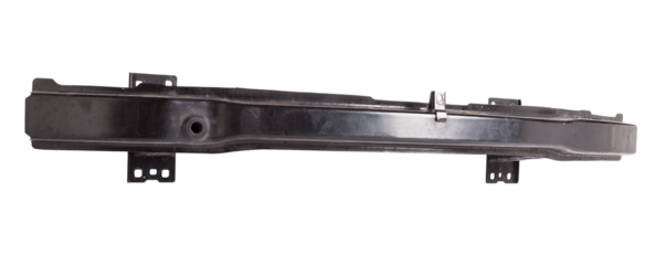 Iron stiffener reinforcement for the rear of the car black body spare part of the strengthener of bumper. Equipment for sale or installation in auto service or garage. Car parts catalog.