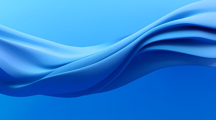 Fototapeta premium Abstract blue wavy shape background