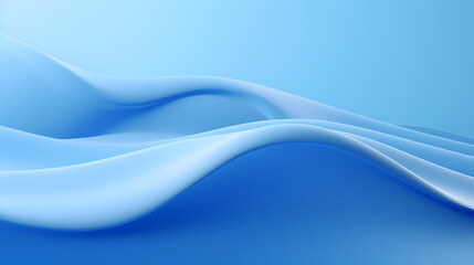 Obraz premium Abstract blue wavy shape background