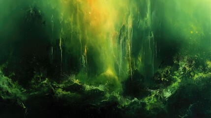 abstract green grunge background for multiple projects like science music art, spiritual, technology