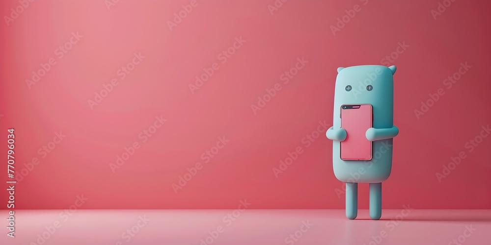 Poster smartphone character unlocking for access to digital information
