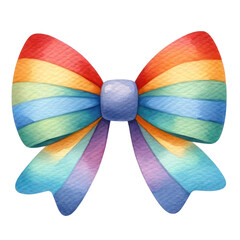 rainbow bow ribbon