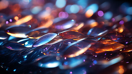 Beautiful abstract shiny light and glitter background, photography, close-up, hyper detailed, trending on artstation, sharp focus, studio photo, intricate details - obrazy, fototapety, plakaty