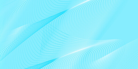 Mesmerizing geometric abstract curved lines background, banner and presentation concept modern blue background, geometric background with soft blue wave lines pattern.