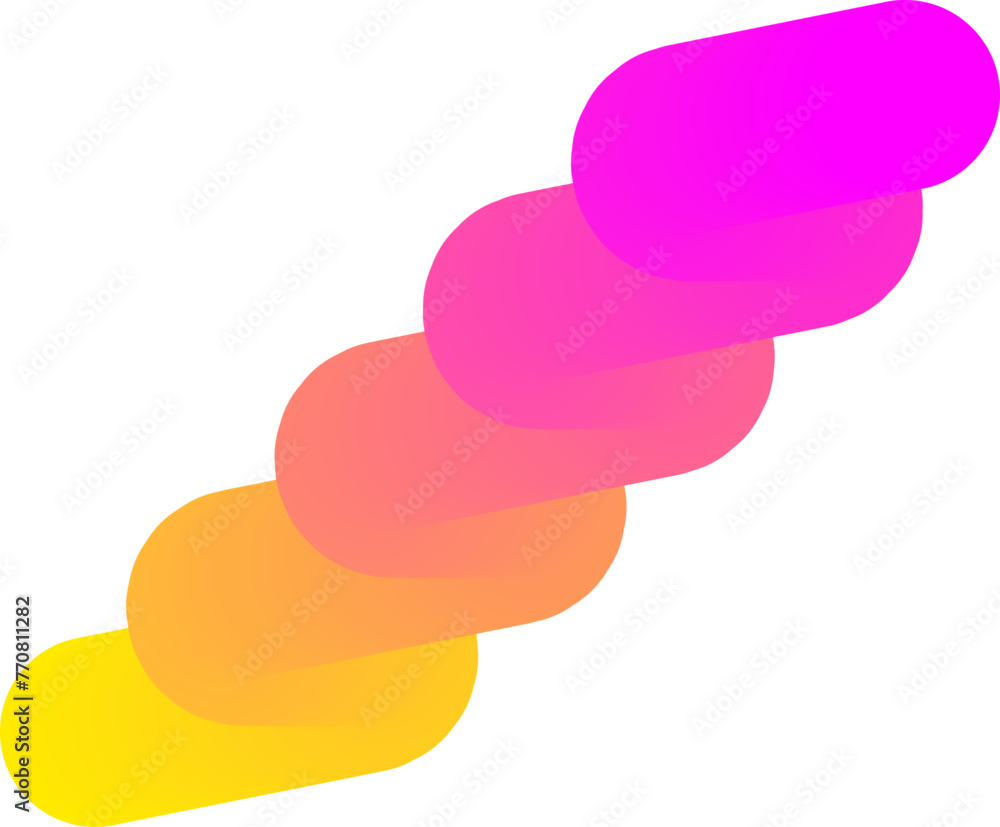 Poster vibrant colorful fluid abstract 3d gradient blend curves shape