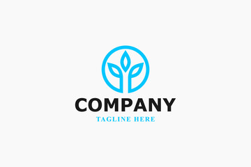 logo of three leaves in a circle