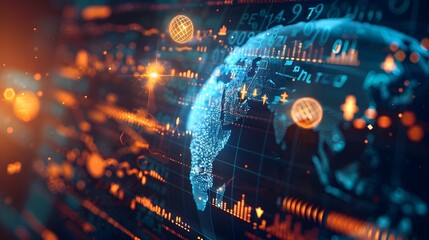 Futuristic Global Financial Network and Investment Visualization