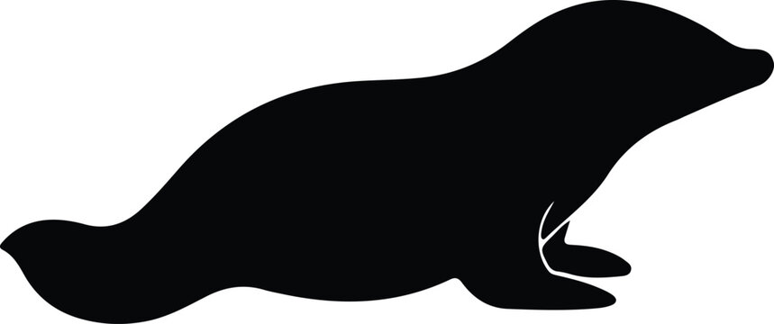 duck-billed platypus silhouette