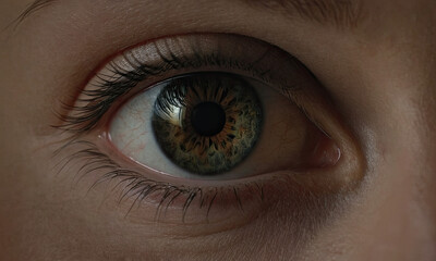 close up of eye