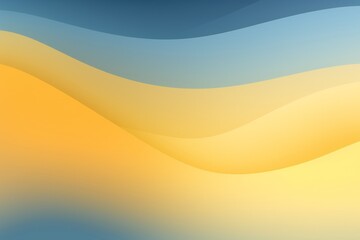 Mustard Yellow to Dusty Blue abstract fluid gradient design, curved wave in motion background for banner, wallpaper, poster, template, flier and cover - obrazy, fototapety, plakaty