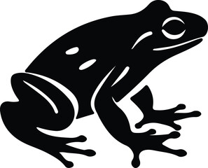Naklejka premium frog silhouette