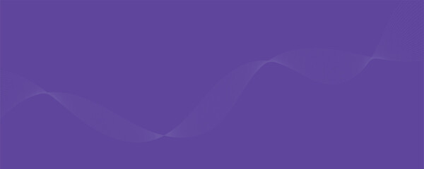 Purple background with flowing wave lines. Futuristic technology concept. Vector illustration