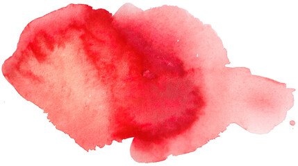 red watercolor background.