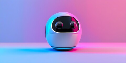 AI ChatGPT a smart robot using artificial intelligence interacts with humans through chat technology. Concept Chatbot Technology, AI Interaction, Helpful Assistance, Natural Language Processing