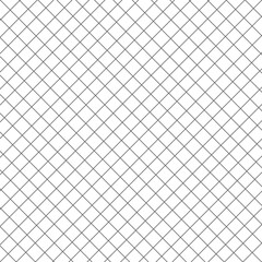 Grid pattern background, minimal black and white simple design vector. Square wire fence mesh. Illustration of seamless square mesh pattern