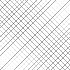Grid pattern background, minimal black and white simple design vector. Square wire fence mesh. Illustration of seamless square mesh pattern