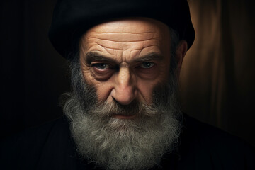 Generative AI picture of blessed priest praying have faith believe in God happiness