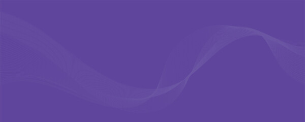 Purple background with flowing wave lines. Futuristic technology concept. Vector illustration