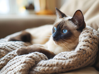 beautiful Siamese cat
