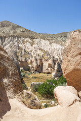 Beautiful view of Zelve open air museum, Cappadocia - 770825083