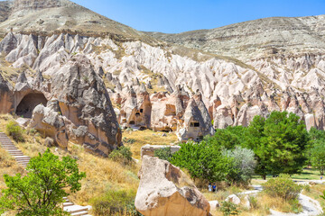 Beautiful view of Zelve open air museum, Cappadocia - 770825473