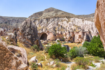Beautiful view of Zelve open air museum, Cappadocia - 770825612