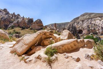Beautiful view of Zelve open air museum, Cappadocia - 770825656