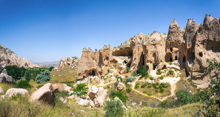 Beautiful view of Zelve open air museum, Cappadocia - 770825847