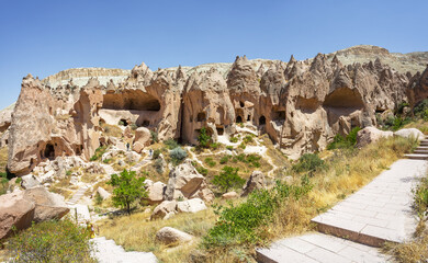 Beautiful view of Zelve open air museum, Cappadocia - 770826608