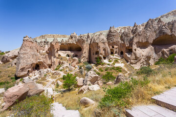 Beautiful view of Zelve open air museum, Cappadocia - 770826638