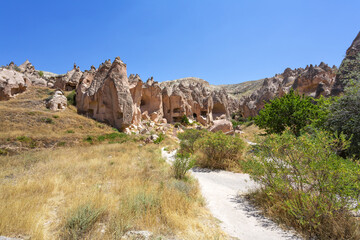 Beautiful view of Zelve open air museum, Cappadocia - 770826691