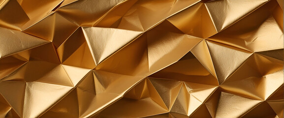 paper Gold foil texture background with light reflections


