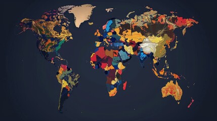 Wealth distribution and economic inequality, interactive global maps and wealth gap analysis no dust
