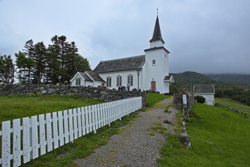Church in Vangsnes in Norway, Europe
