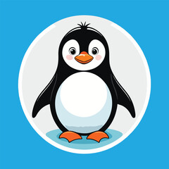 Obraz premium vector isolation a little pinguin