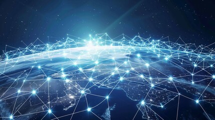 Global connectivity, internet satellites, digital communication networks low texture