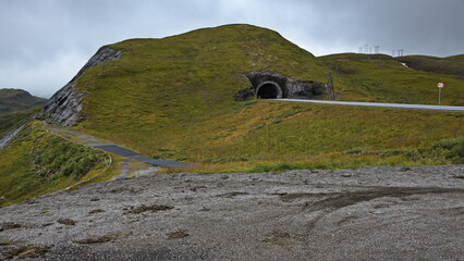 Road tunnel Storehaug at Vikafjell in Norway, Europe
