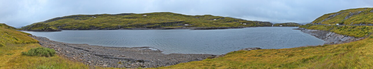 Landscape at the lake Skjelingavatnet in Norway, Europe
