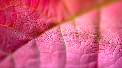 Obraz premium A close up of a leaf with a pinkish hue