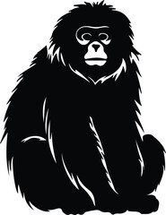 Fototapeta premium howler monkey silhouette