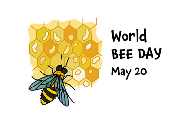 World bee day in may. International event. - 770832482