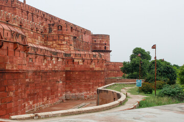 Red fort in Agra city, India