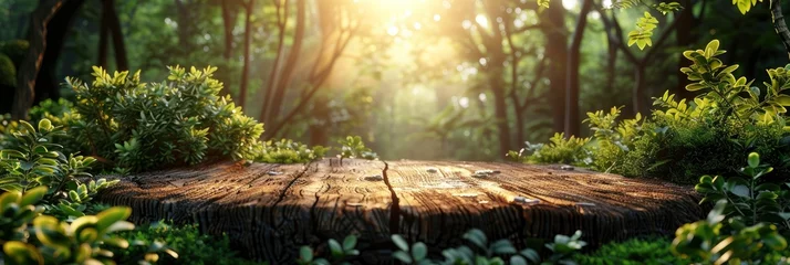 Foto op Plexiglas Spring Green Background Landscape Wooden, Background HD, Illustrations © Cove Art