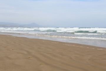 Fototapeta na wymiar beach and sea, waves on the beach, 